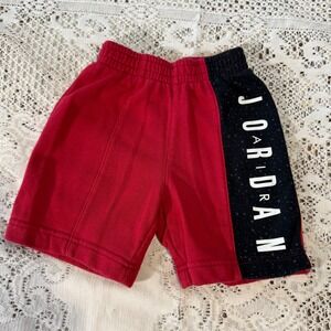 Jordan Toddler Shorts Red Black Athletic Basketball Gym Activewear 3T
